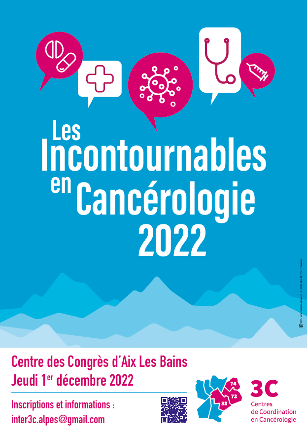 Affiche Congrès des Incontournables en Cancéro 2022