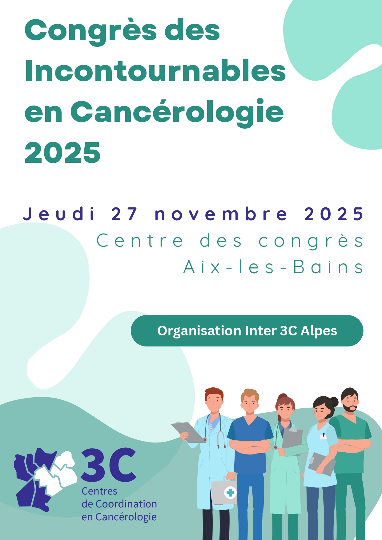 Affiche Congrès des Incontournables en Cancérologie 2025